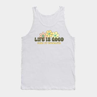 Life is Good Keep It Colorful Groovy Tank Top